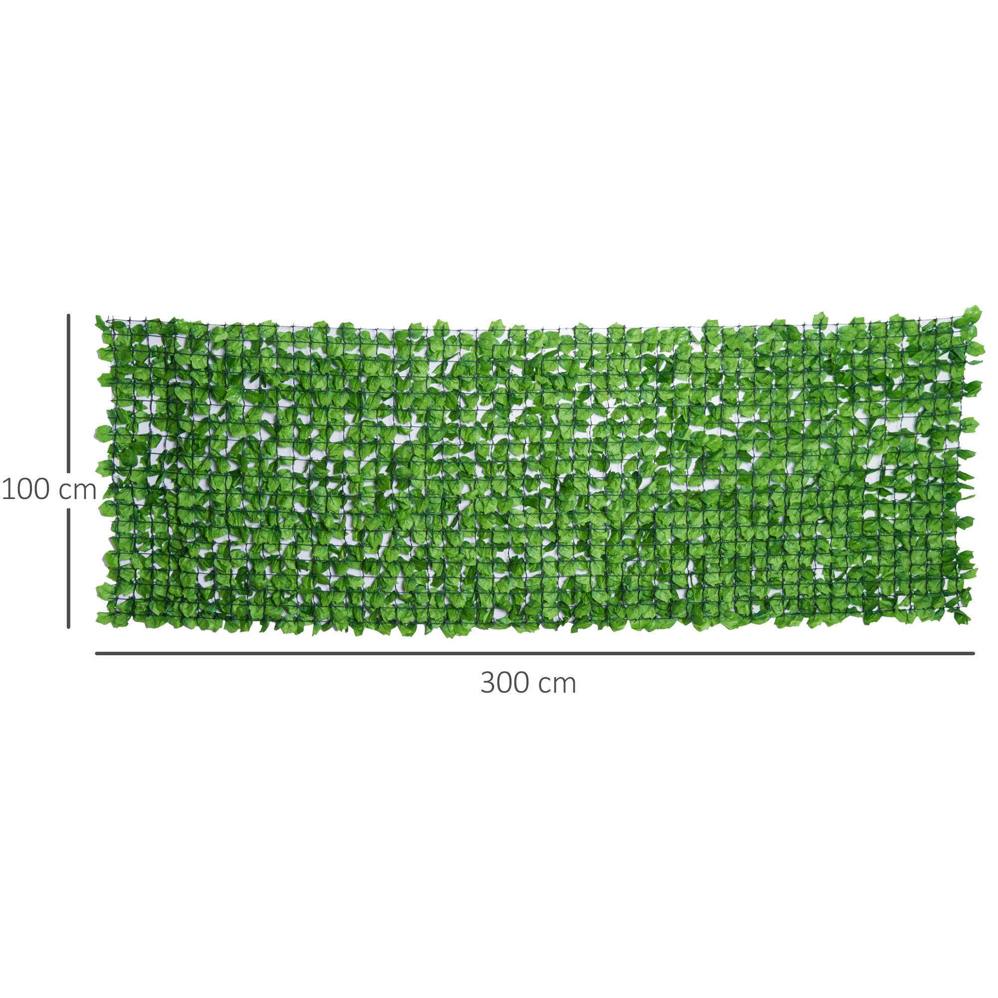 Haie Artificielle Érable Rouleau Brise-vue Balcon Occultant 300x100cm Vert - ComfortXL Outdoor Living - Image 3