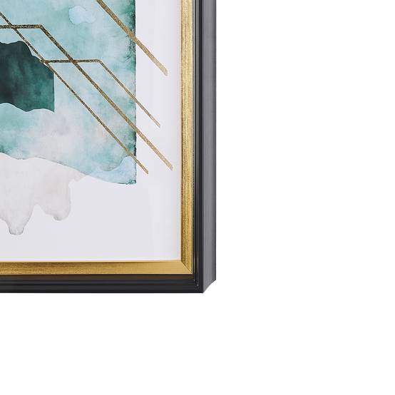 Beliani - Imprimé mural encadré Papier Bleu TOUBA - 30x5x40- Beliani - Image 5