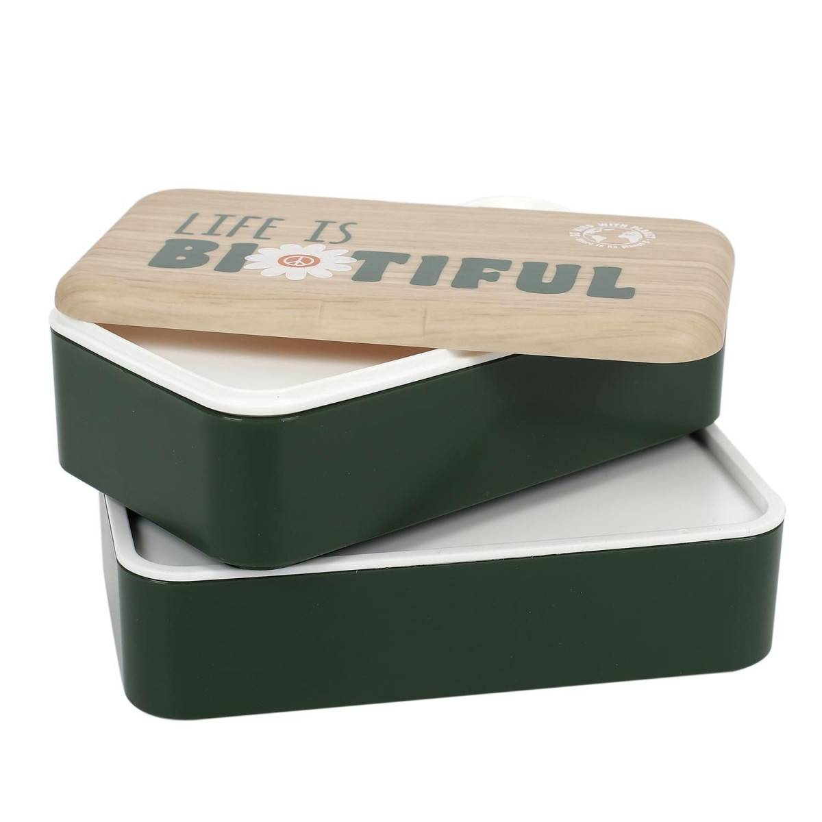 Cook Concept - Coffret Repas Lunch Box "4 Pièces" 25cm Vert - Image 6