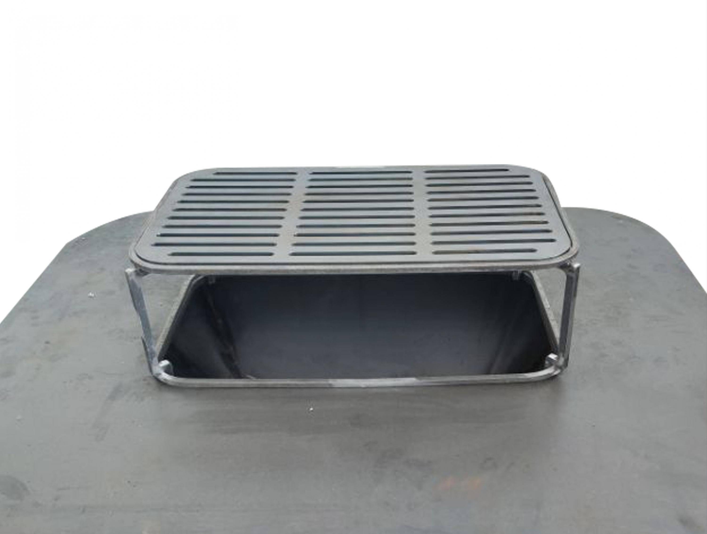 Purline - Barbecue charbon acier corten cuivré avec meuble EFP56RECT CO – Purline - Image 2