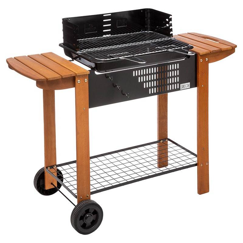 Neka - Barbecue à charbon Neka Azur bois 53x38 cm - Image 1