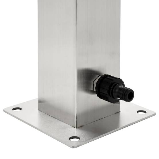 PANGIVO - Colonne à eau de jardin acier inoxydable argenté 8 x 8 x 95 cm - PANGIVO - Image 7