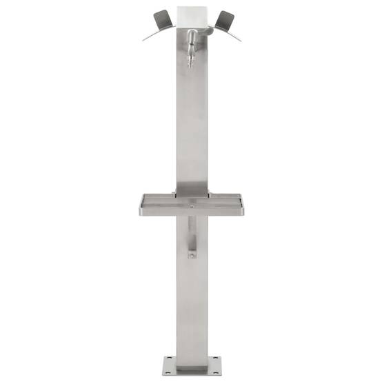 PANGIVO - Colonne à eau de jardin acier inoxydable argenté 8 x 8 x 95 cm - PANGIVO - Image 3