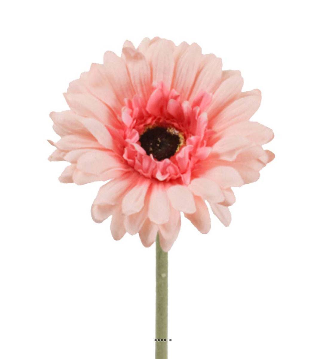 Artificielles - Gerbera artificiel H 55 cm D 10 cm superbe tête tissu Rose - couleur: Rose - Imagen 2