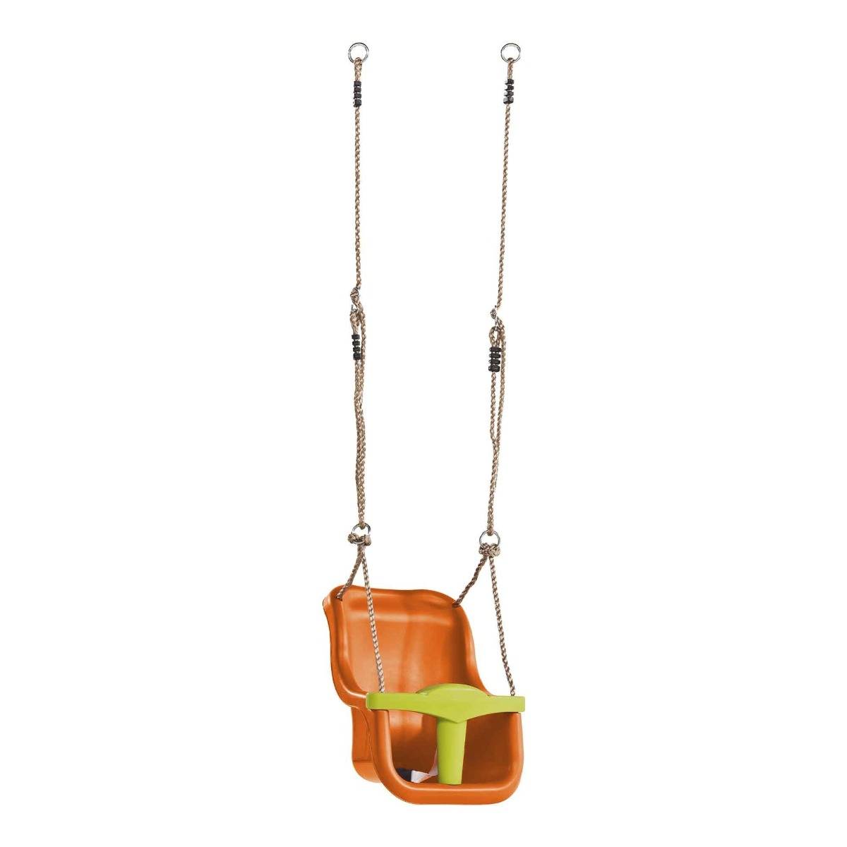 Kangui - Balançoire bébé avec ceinture - Orange/vert citron Kangui - Imagen 1
