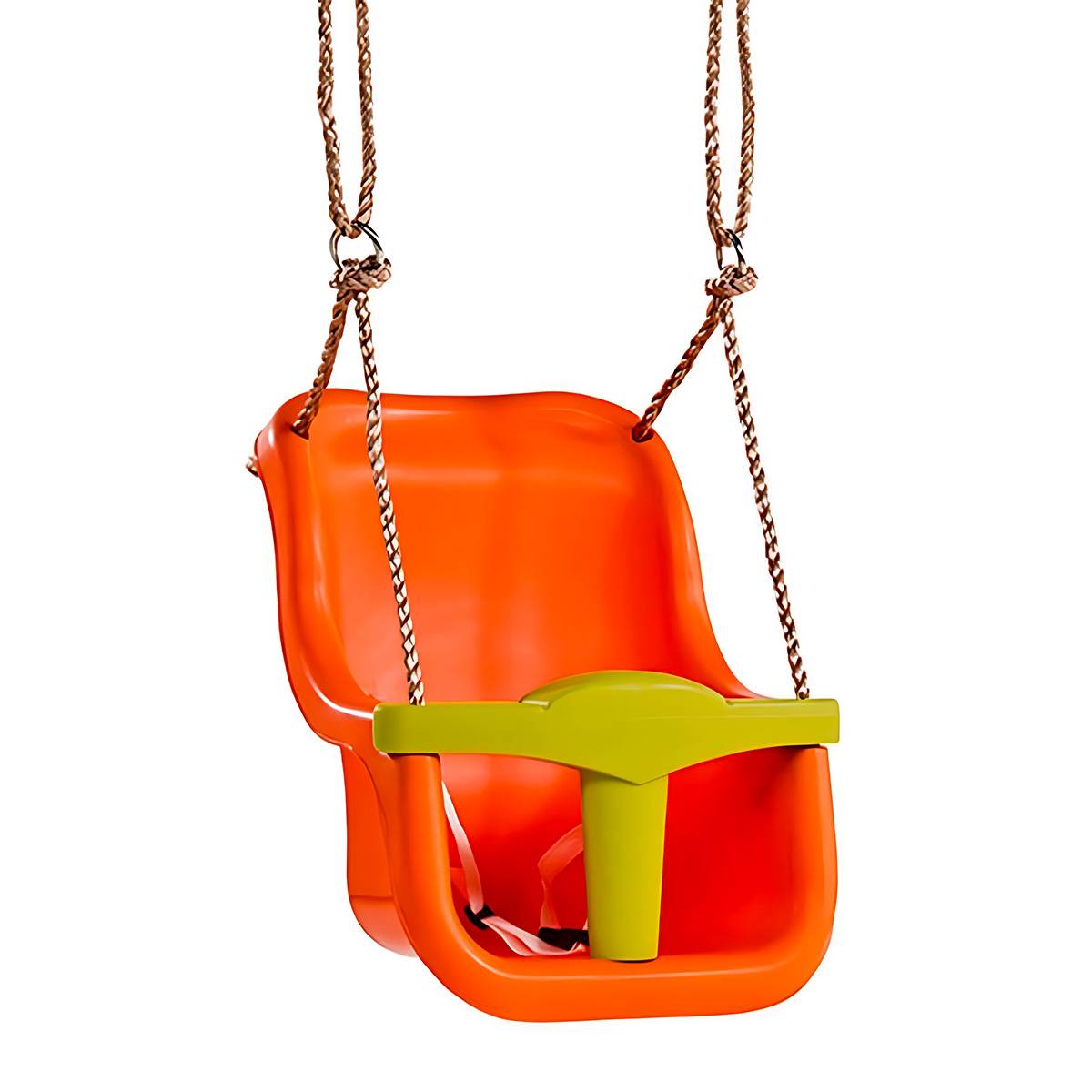 Kangui - Balançoire bébé avec ceinture - Orange/vert citron Kangui - Imagen 2