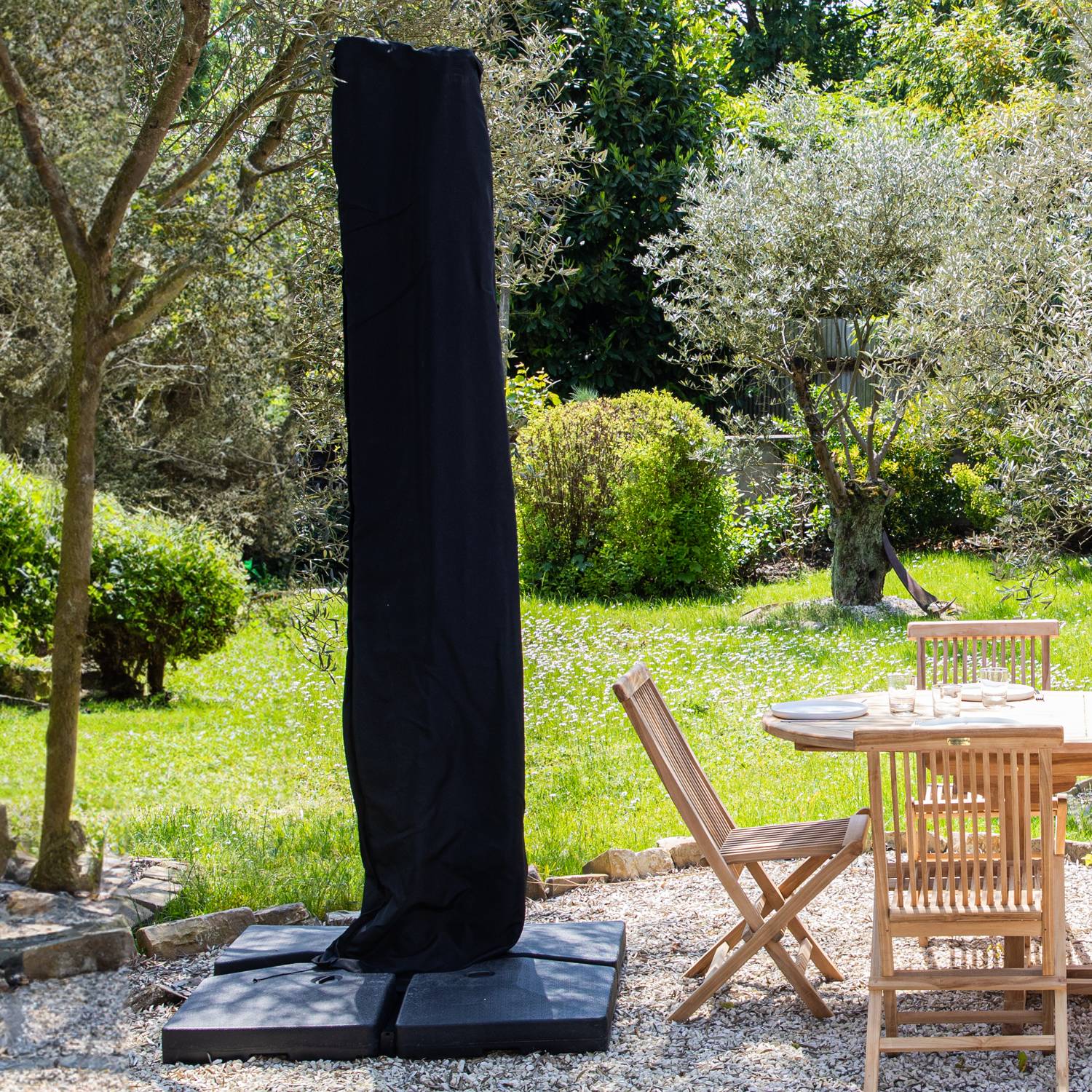 Housse 253cm pour parasol déporté - HAPPY GARDEN - Imagen 2