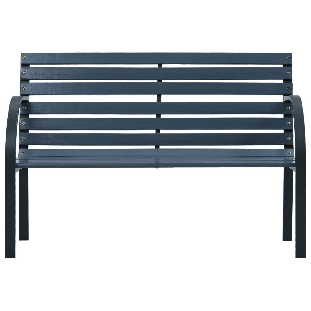 Helloshop26 - Banc de jardin meuble de patio d'extérieur terrasse 120 cm gris bois - Imagen 2