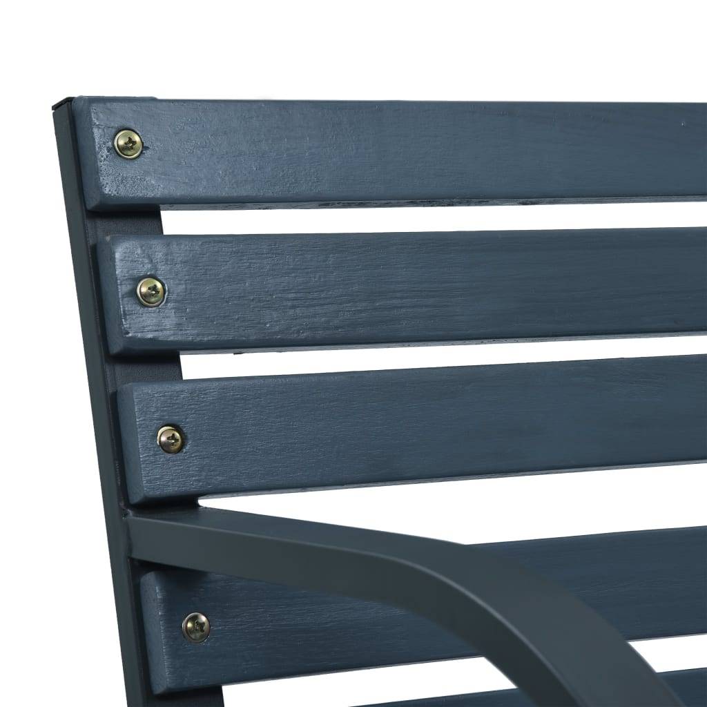 Helloshop26 - Banc de jardin meuble de patio d'extérieur terrasse 120 cm gris bois - Imagen 5