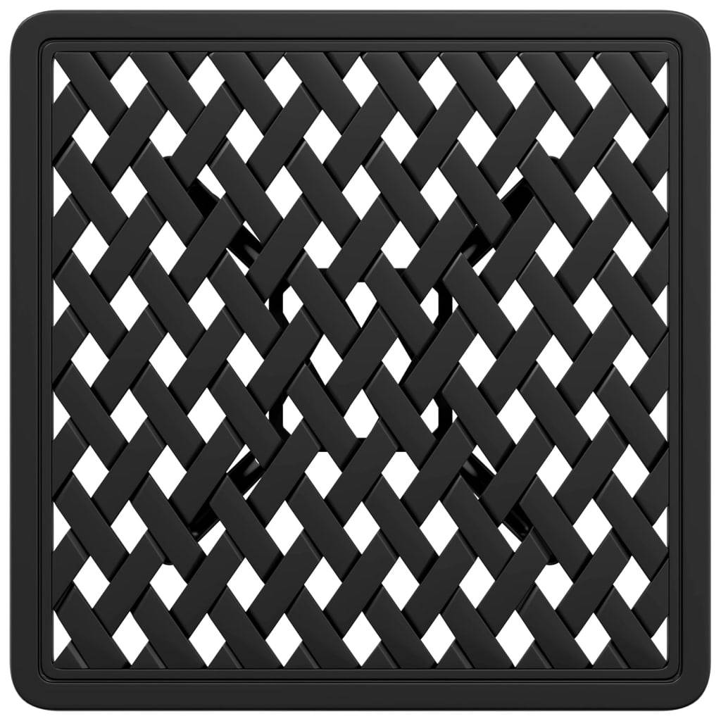 Table de jardin aluminium coulé noir 53 x 53 x 53 cm, Poids :4.85kg - PANGIVO - Image 8