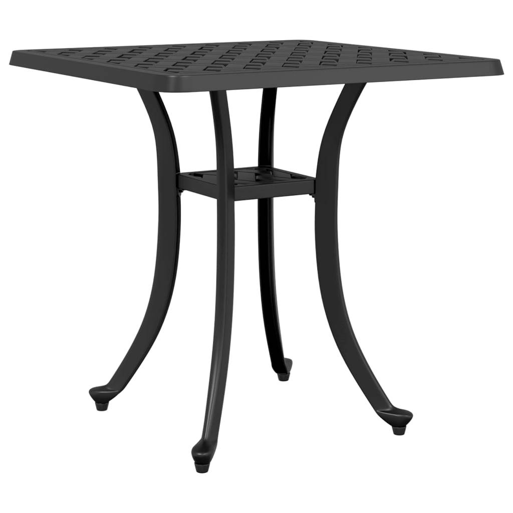 Table de jardin aluminium coulé noir 53 x 53 x 53 cm, Poids :4.85kg - PANGIVO - Image 2