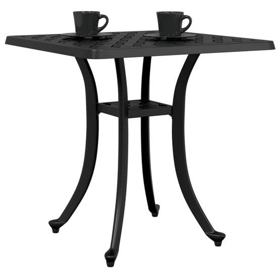 Table de jardin aluminium coulé noir 53 x 53 x 53 cm, Poids :4.85kg - PANGIVO - Image 4