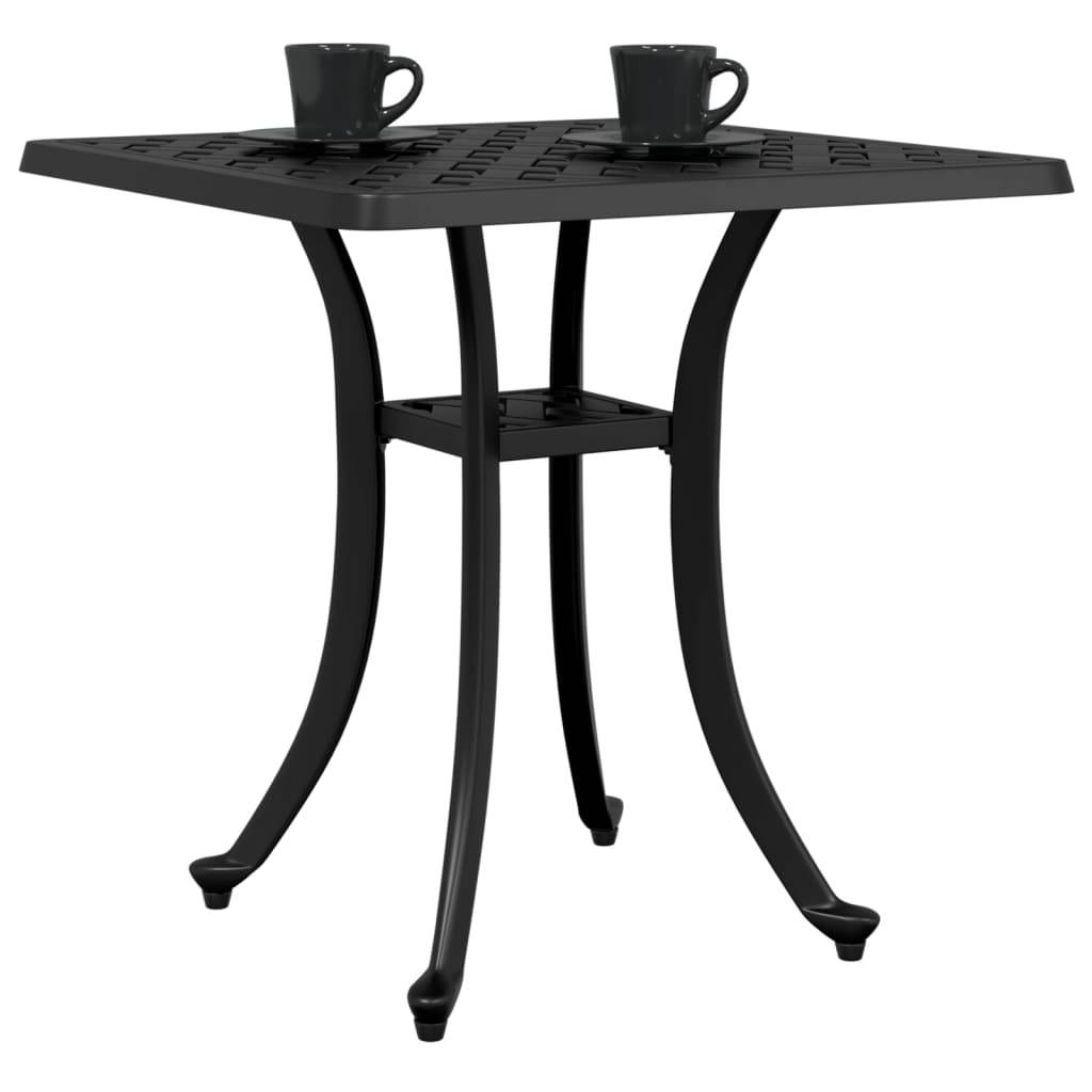 Table de jardin aluminium coulé noir 53 x 53 x 53 cm, Poids :4.85kg - PANGIVO - Image 4