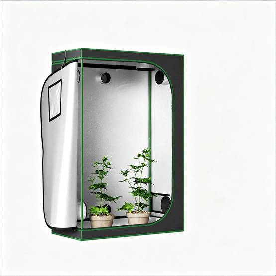 ComfortXL - Chambre de culture Tissu Oxford plantes intérieur Culture hydroponique 60x120x180cm Noir - ComfortXL Outdoor Living - Image 1