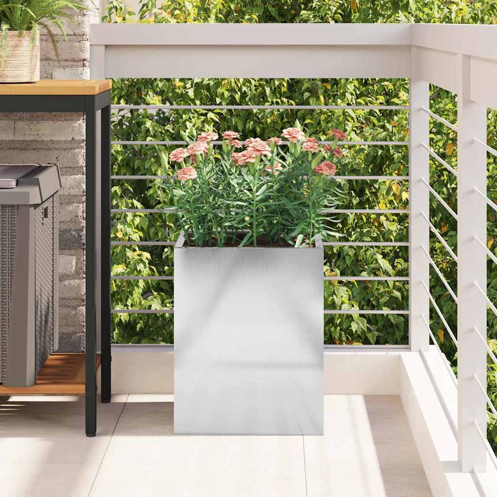 Maison Chic - Cache-pot, Pot De Fleurs Argent Acier inoxydable g359 - Image 4