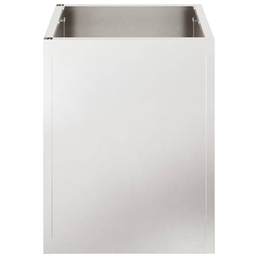 Maison Chic - Cache-pot, Pot De Fleurs Argent Acier inoxydable g359 - Image 6