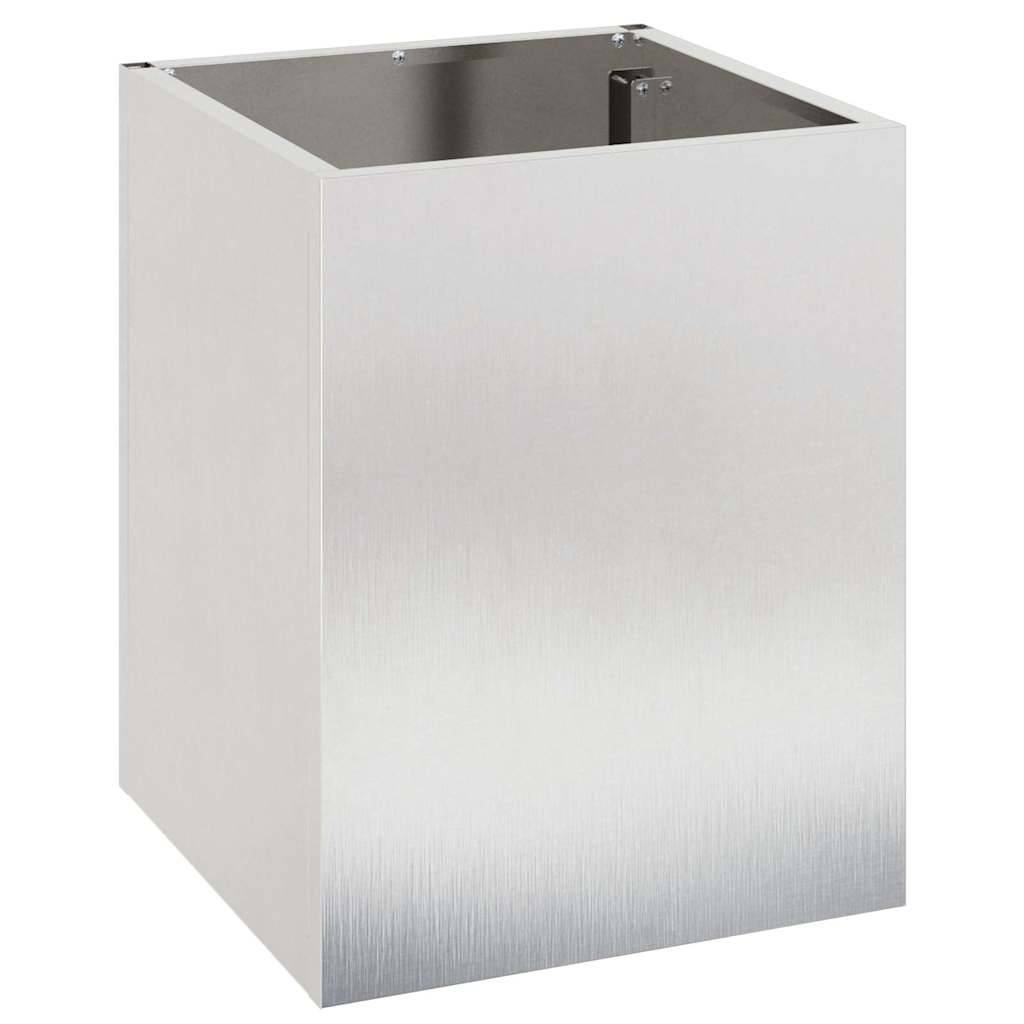 Maison Chic - Cache-pot, Pot De Fleurs Argent Acier inoxydable g359