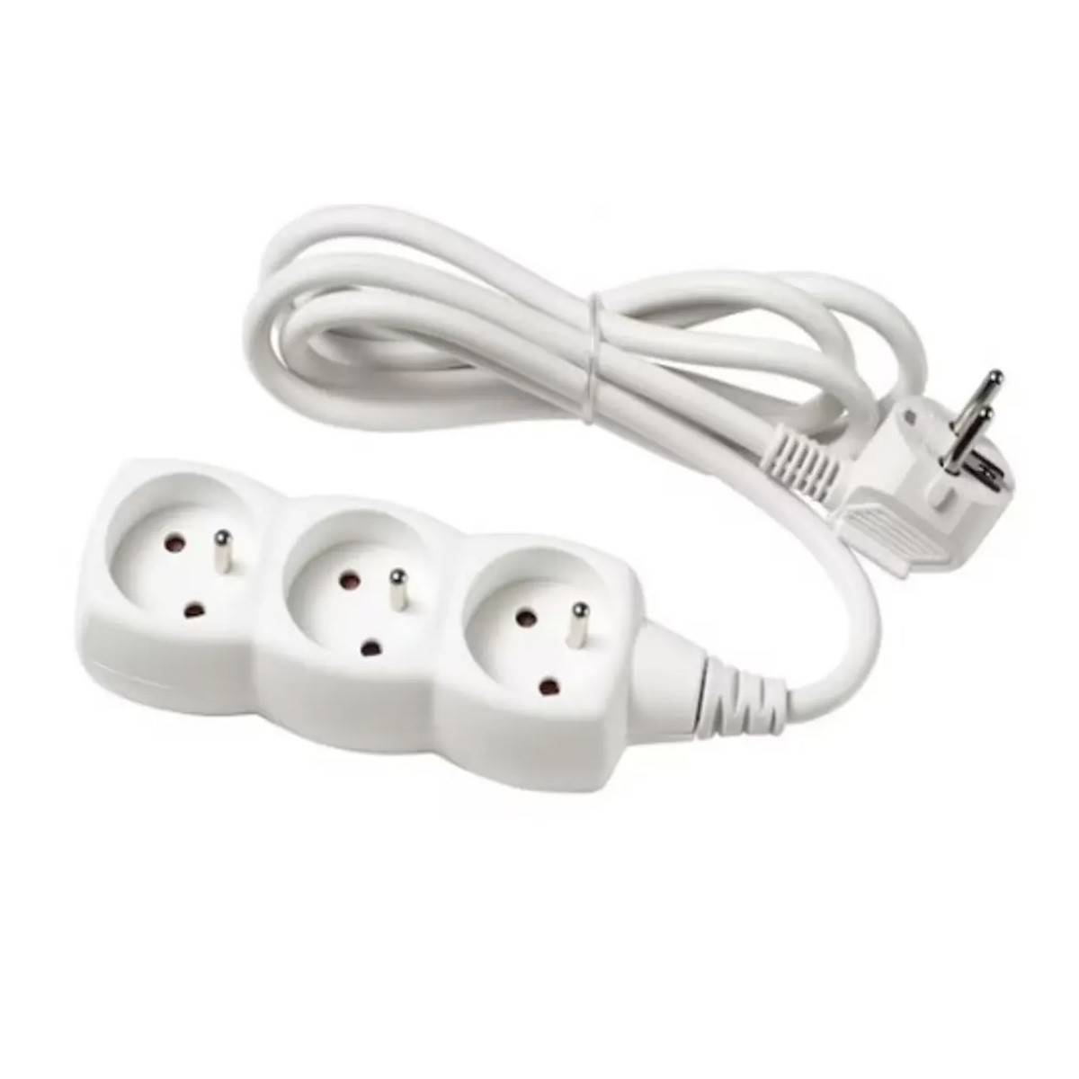 Multiprise 3 Prises "Smart" 1M Blanc - Image 1