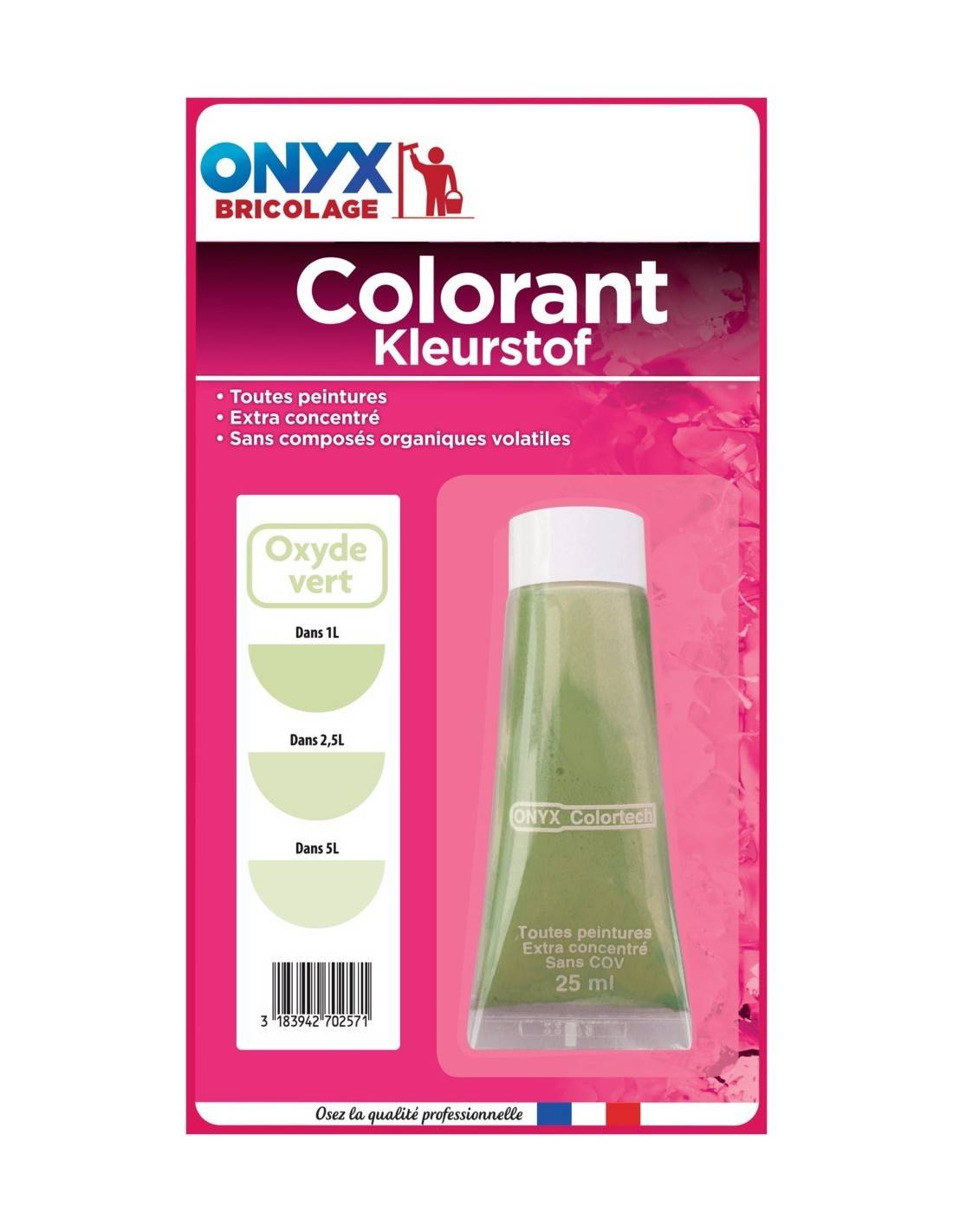 Onyx - Oxyde Vert Onyx 25ml Pigment Vert Intense Pour Mortiers Et Bétons - Onyx