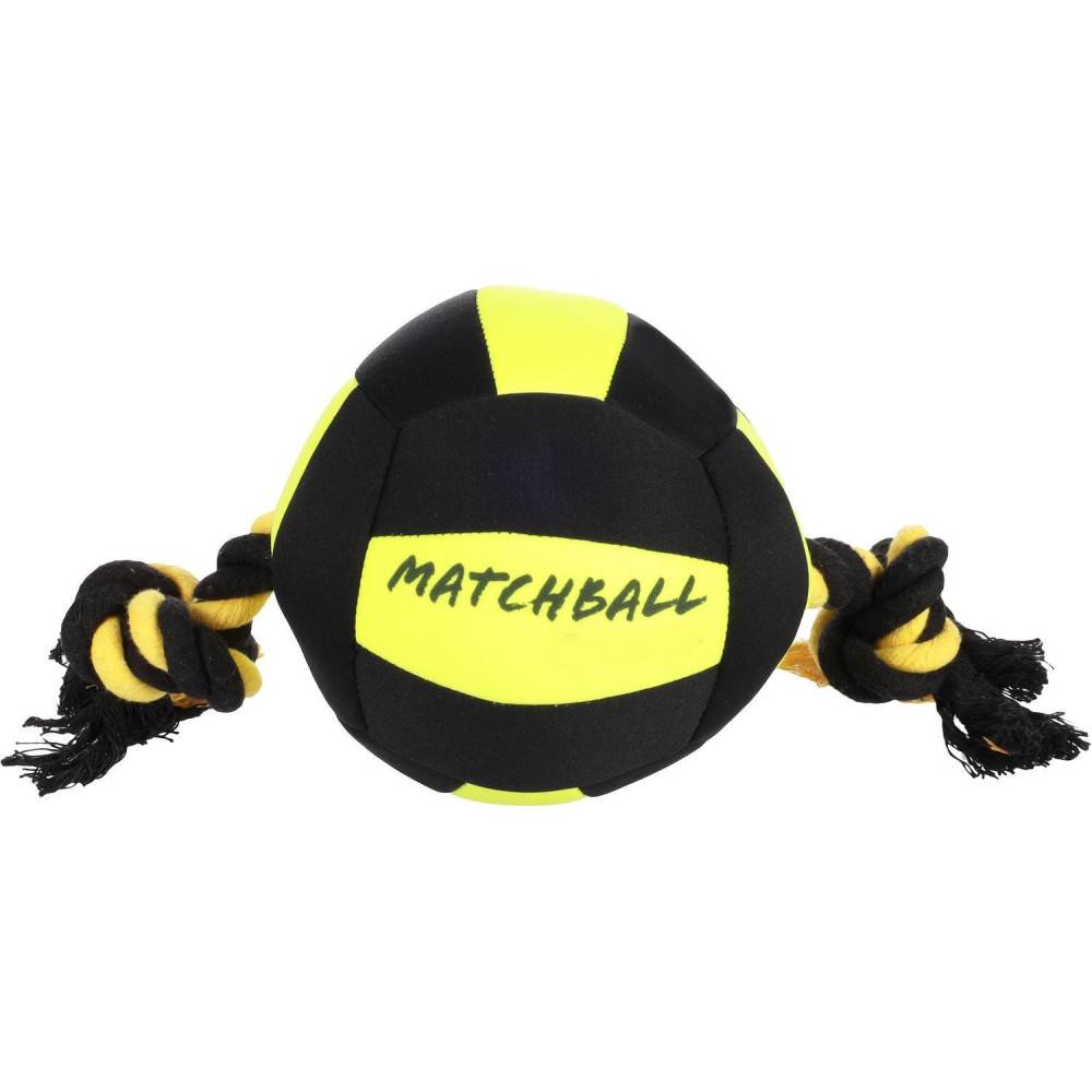 Une balle Aquatic pour Chien Noir/Jaune 18 cm - Imagen 1