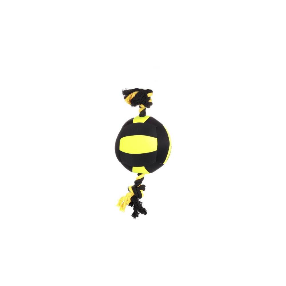 Une balle Aquatic pour Chien Noir/Jaune 18 cm - Imagen 2