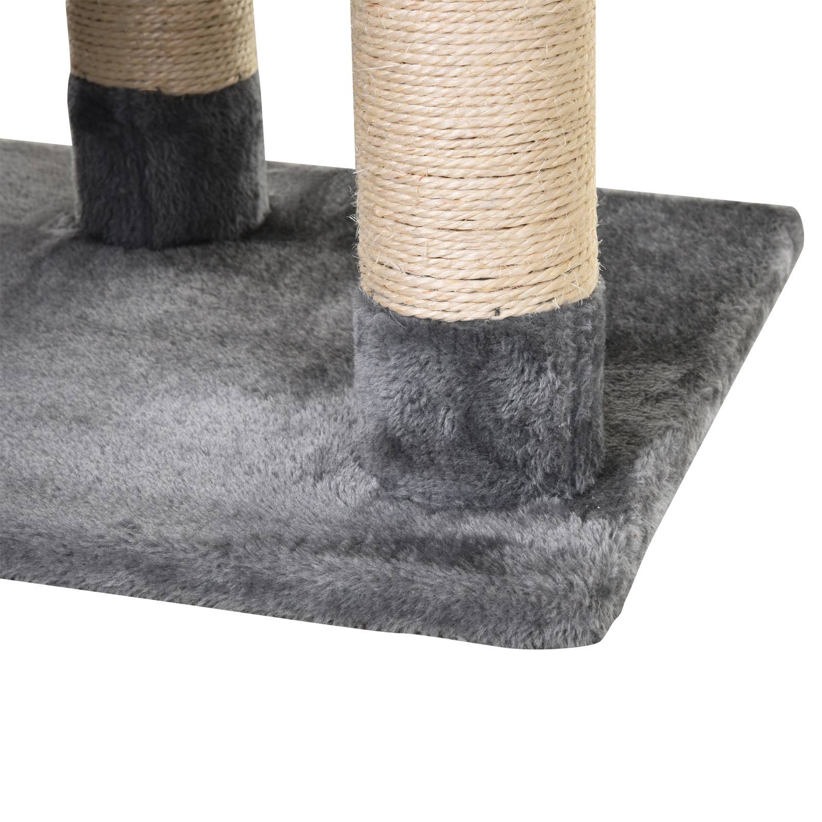 Grande Tour pour Chat 154 cm avec Niche Hamac Tunnel et Postes à Griffer en Sisal Gris - ComfortXL Outdoor Living - Image 10