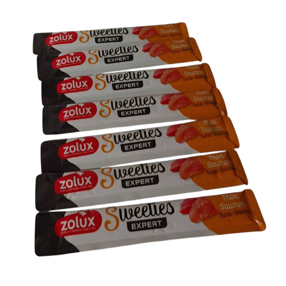 Zolux - Sticks crème de thon et saumon 7 x 14 g pour chat - Image 1