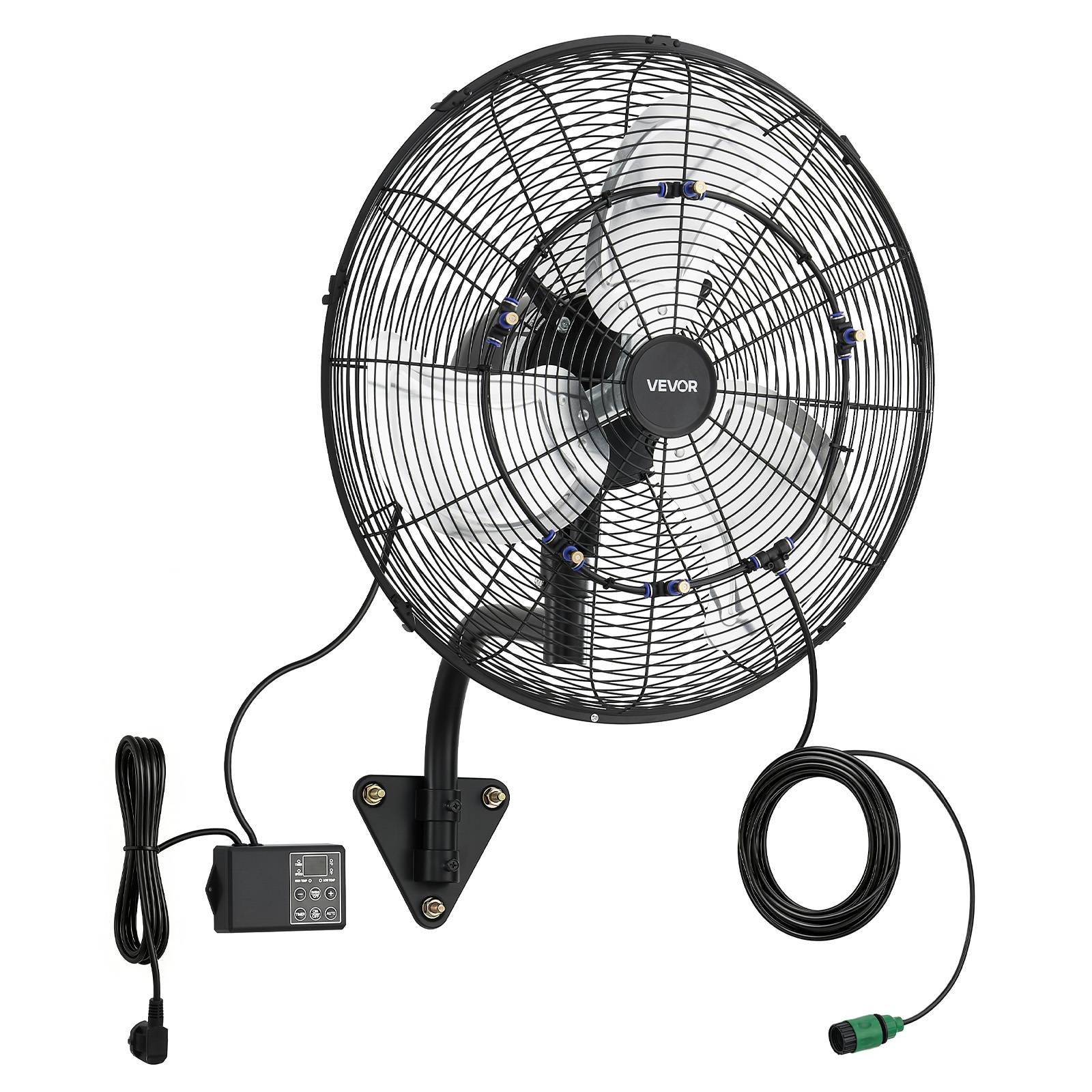 Vevor - VEVOR Ventilateur Mural Industriel Brumisateur Oscillant 50,5 cm Télécommande