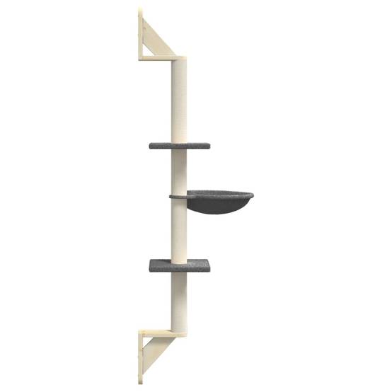 Vidaxl - Arbre à chat mural avec griffoir gris foncé 142,5 cm vidaXL 172397 - Image 6