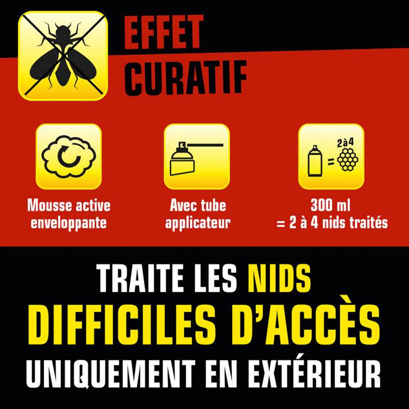 Kapo - Antiguêpes et frelons aérosol guepes et frelons, 300 ml KAPO - Image 3