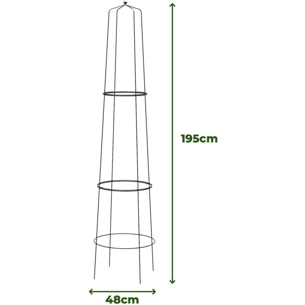 Komet - Treilli en acier 48 x 195 cm Tower - Imagen 3
