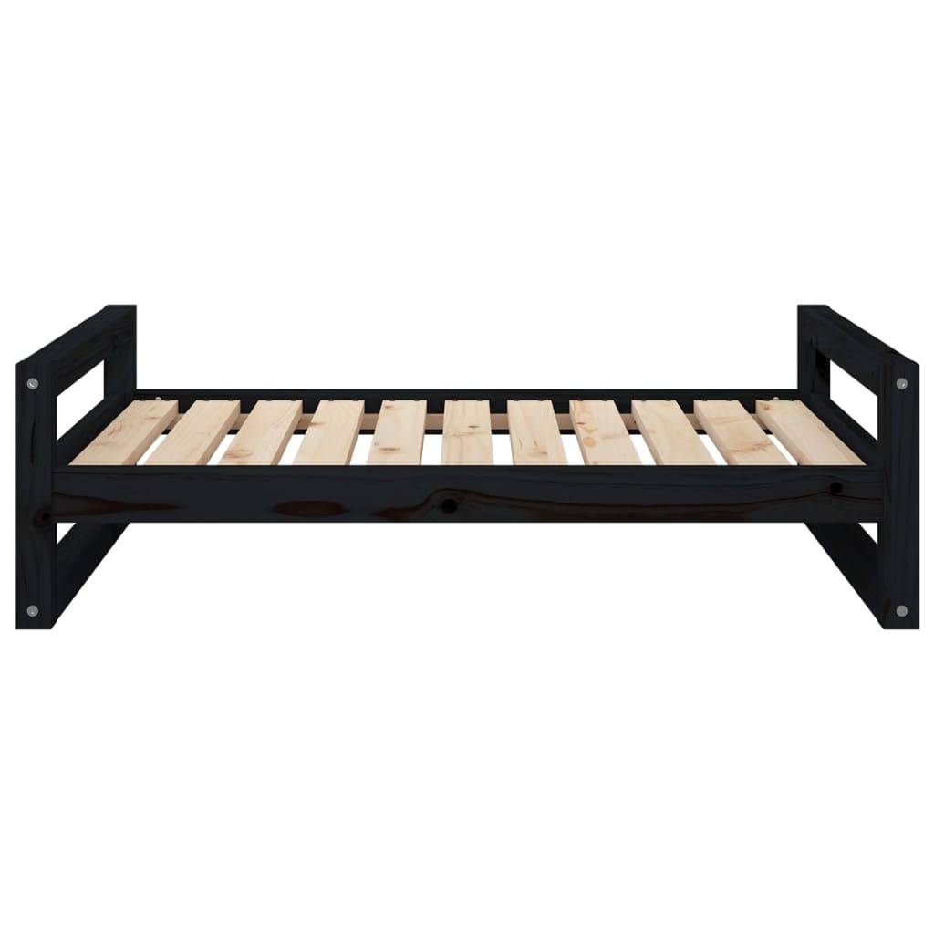 Vidaxl - Lit pour chien Noir 95,5x65,5x28 cm Bois de pin solide vidaXL 821486 - Imagen 6