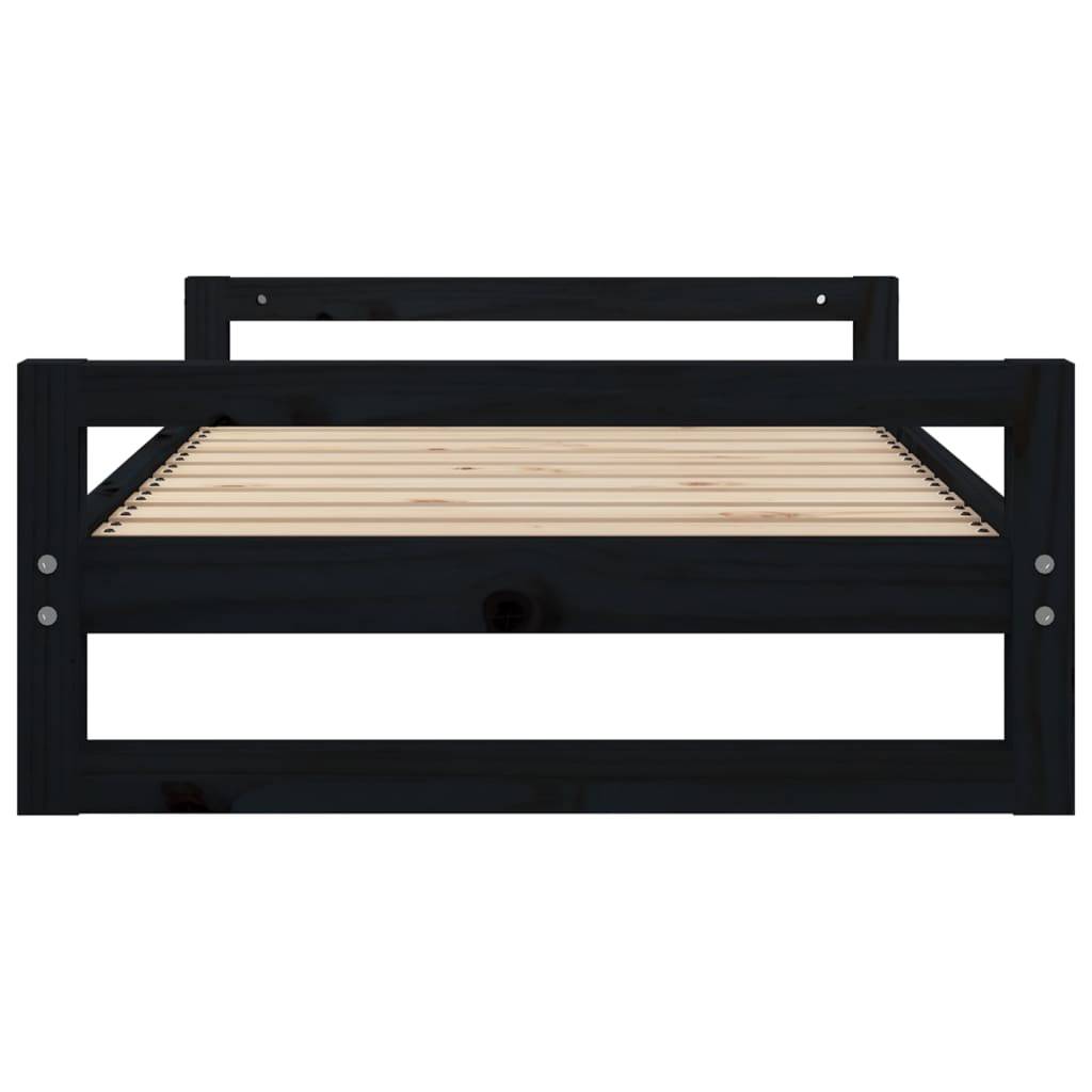 Vidaxl - Lit pour chien Noir 95,5x65,5x28 cm Bois de pin solide vidaXL 821486 - Imagen 7
