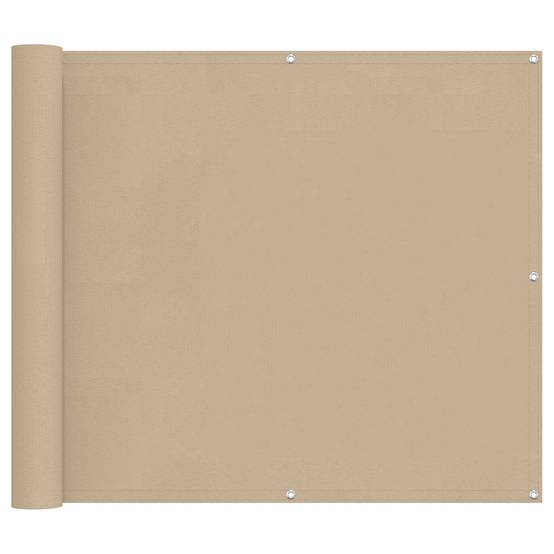 Écran de balcon Tissu Oxford Beige 100 x 700 cm - PANGIVO - Image 2