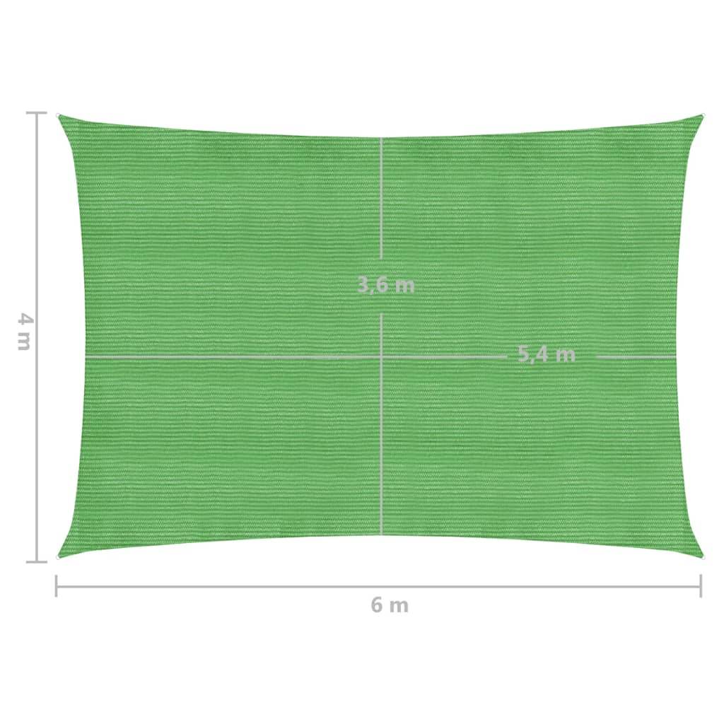 Helloshop26 - Voile d'ombrage 160 g/m² vert clair 4 x 6 m PEHD - Imagen 6