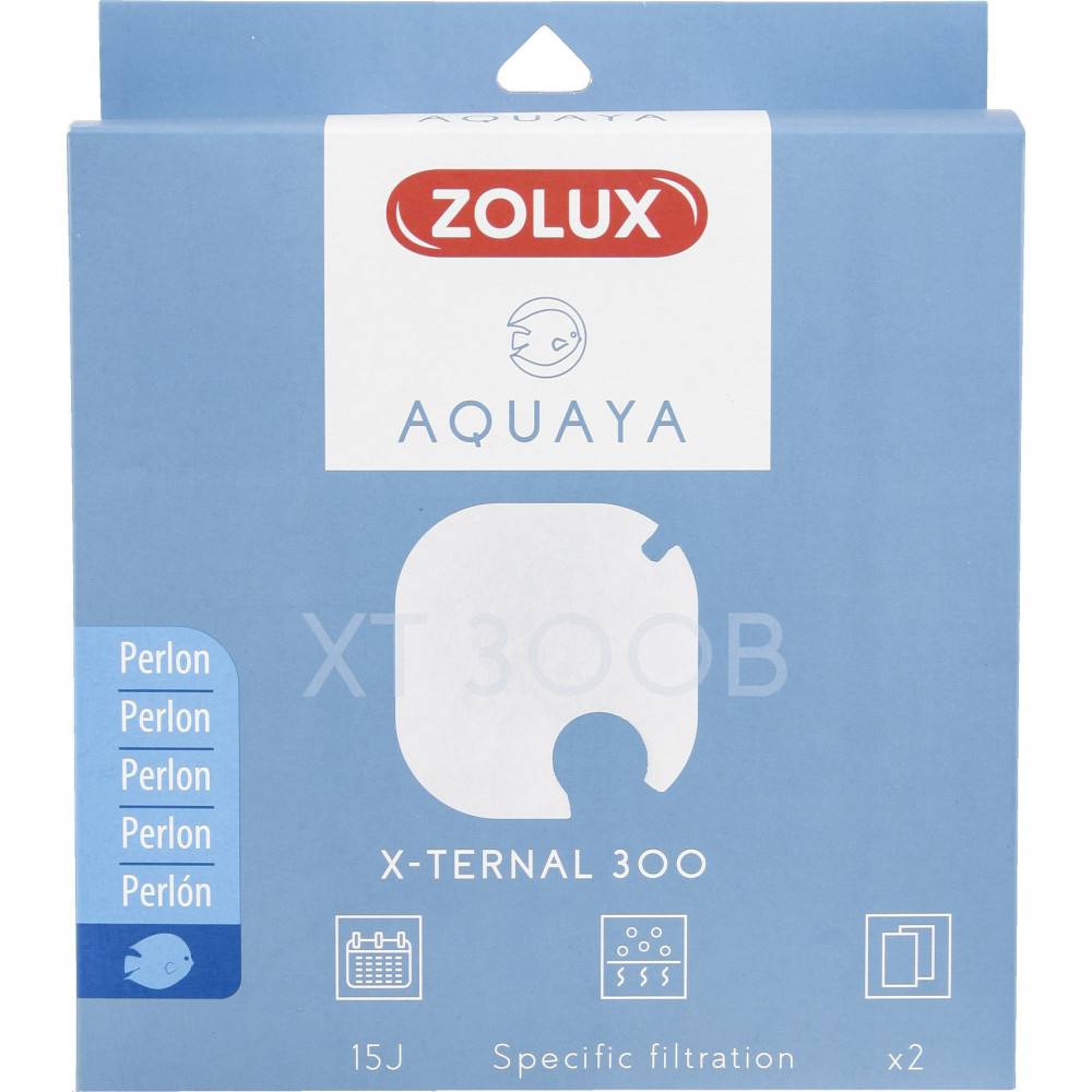 Zolux - Filtre pour pompe x-ternal 300, filtre XT 300 B perlon x 2. pour aquarium. - Imagen 1