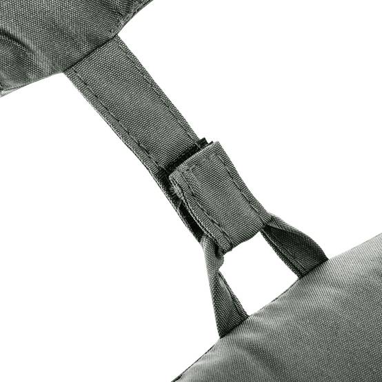 PANGIVO - Coussin de chaise longue avec oreiller, polyester et fibre de coton, gris, 198 x 53 x 5 cm - PANGIVO - Image 8