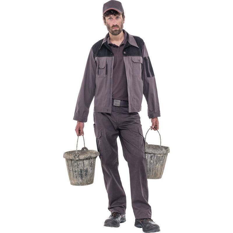 Herock - Pantalon de travail multipoches HEROCK Thor gris/noir - taille 44 - HEROCK - Imagen 3