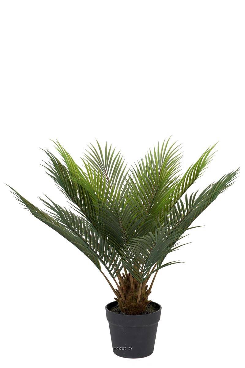 Artificielles - Palmier Cycas artificiel en pot, H 60 cm, D 60 cm - Imagen 1