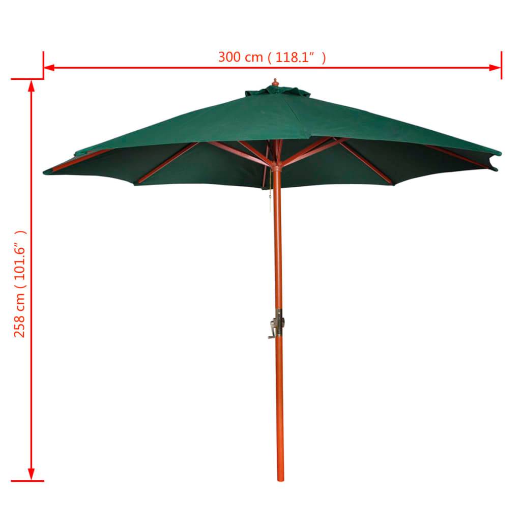 PANGIVO - Parasol Vert Polyester 3 m x 258 cm - PANGIVO - Image 7