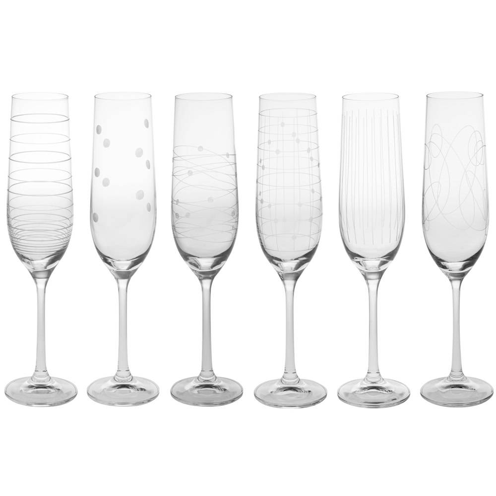Table Passion - Estuche de 6 copas de champán Graphik 19 cl - Imagen 1