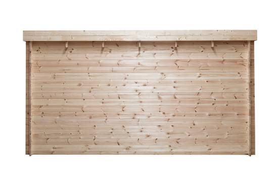 Abri de jardin en bois, surface utile 9.9m², 388x298cm, ep 28mm, INT023 /GARTFLEX - Image 4