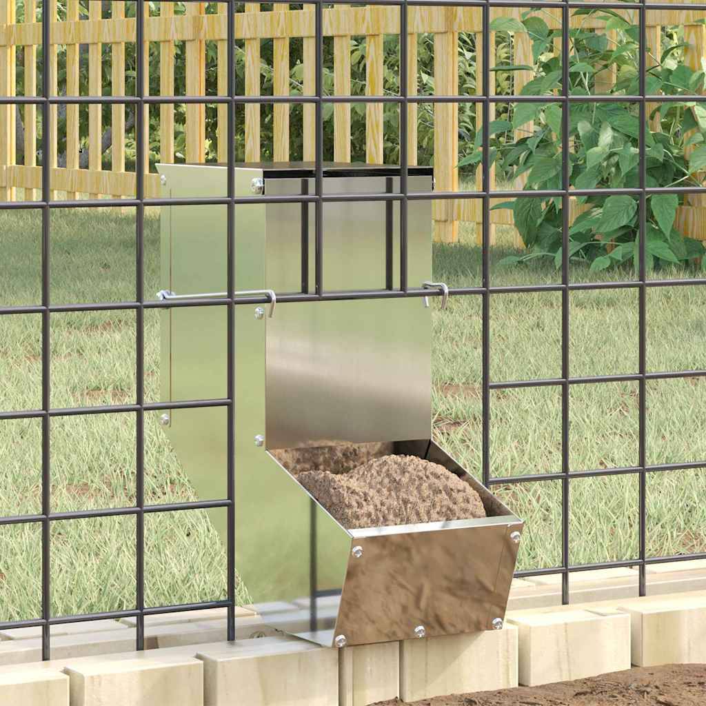 Vidaxl - Distributeur pour lapins Argent 12,5 x 26 x 28,5 cm vidaXL 874599 - Image 1