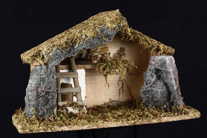 Atmosphera - Crèche à garnir avec mousse et pierre petit modèle - Atmosphera Créateur d'intérieur