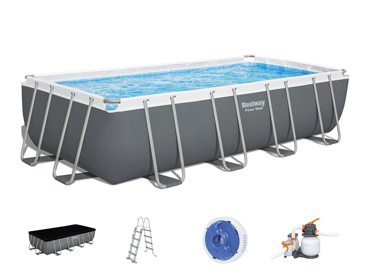 Bestway - Piscine tubulaire Power Steel rectangulaire 5,49 x 2,74 x 1,22 m - Bestway - Imagen 3
