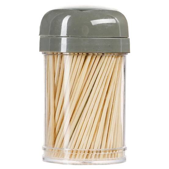 Lot de 3 Pots à Cure-Dents "Bambou" 8cm Multicolore - Image 4