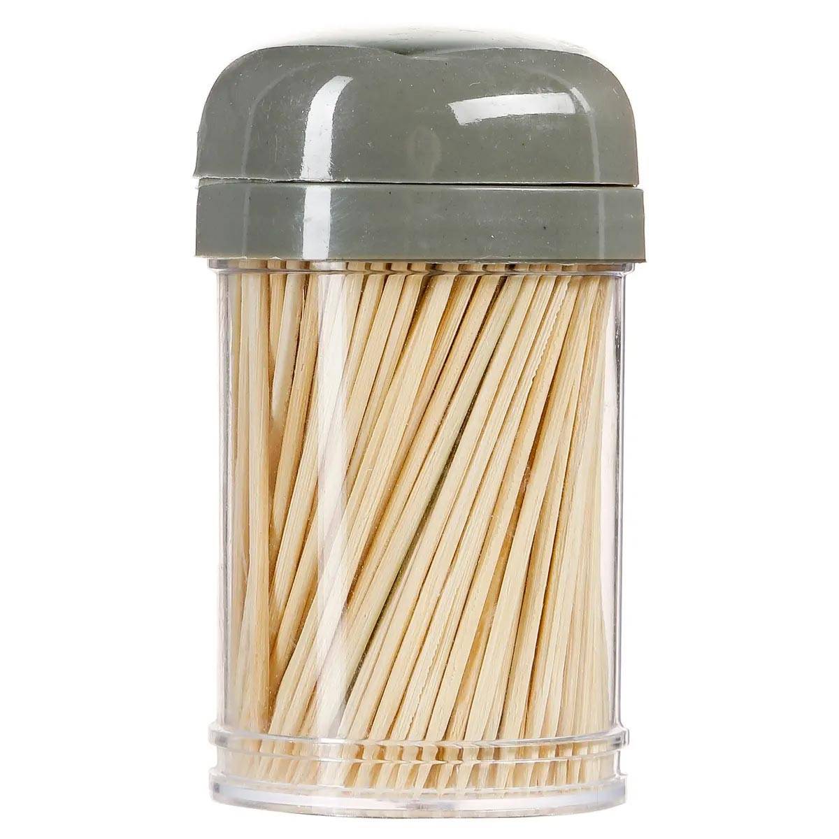 Lot de 3 Pots à Cure-Dents "Bambou" 8cm Multicolore - Image 4