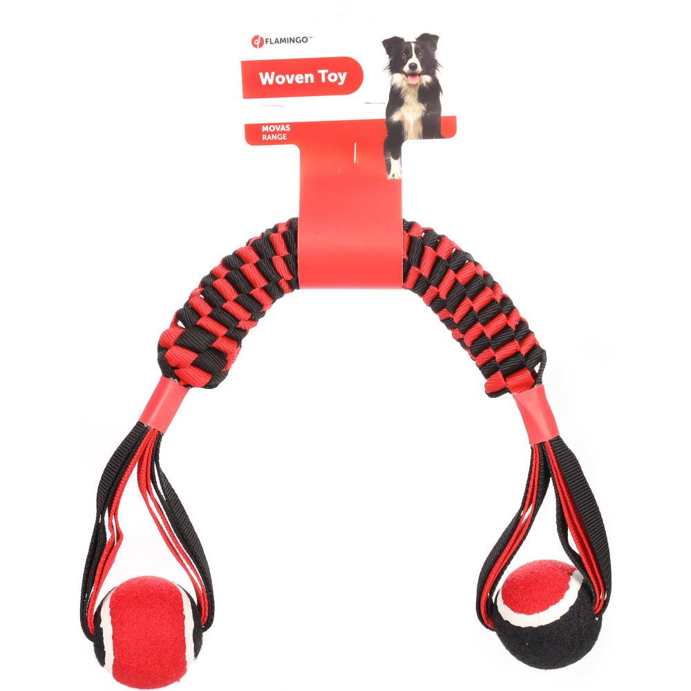 Bâton tissé Movas avec balle de tennis 60 cm jeux pour chien - Imagen 2