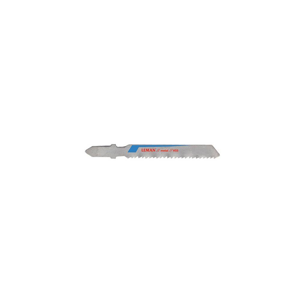 5 lames de scie sauteuse HSS - Lu. 50 mm pas 2 mm - coupe parallèle pour métaux non-ferreux - LEMAN - 7104.05 - Imagen 1