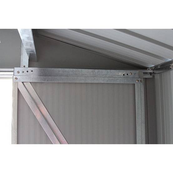 Abri de jardin métal avec bûcher 8,13 m² Trigano + kit d'ancrage - Image 5